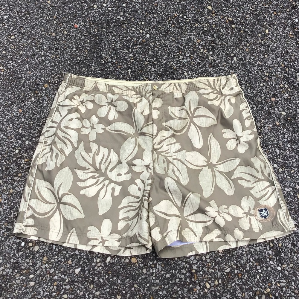 Nat Nast Men’s Beige Swim Trunks Sz XL